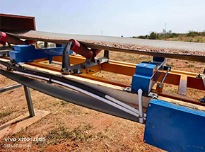 出口非洲坦桑尼亞卡哈馬三托輥電子皮帶秤